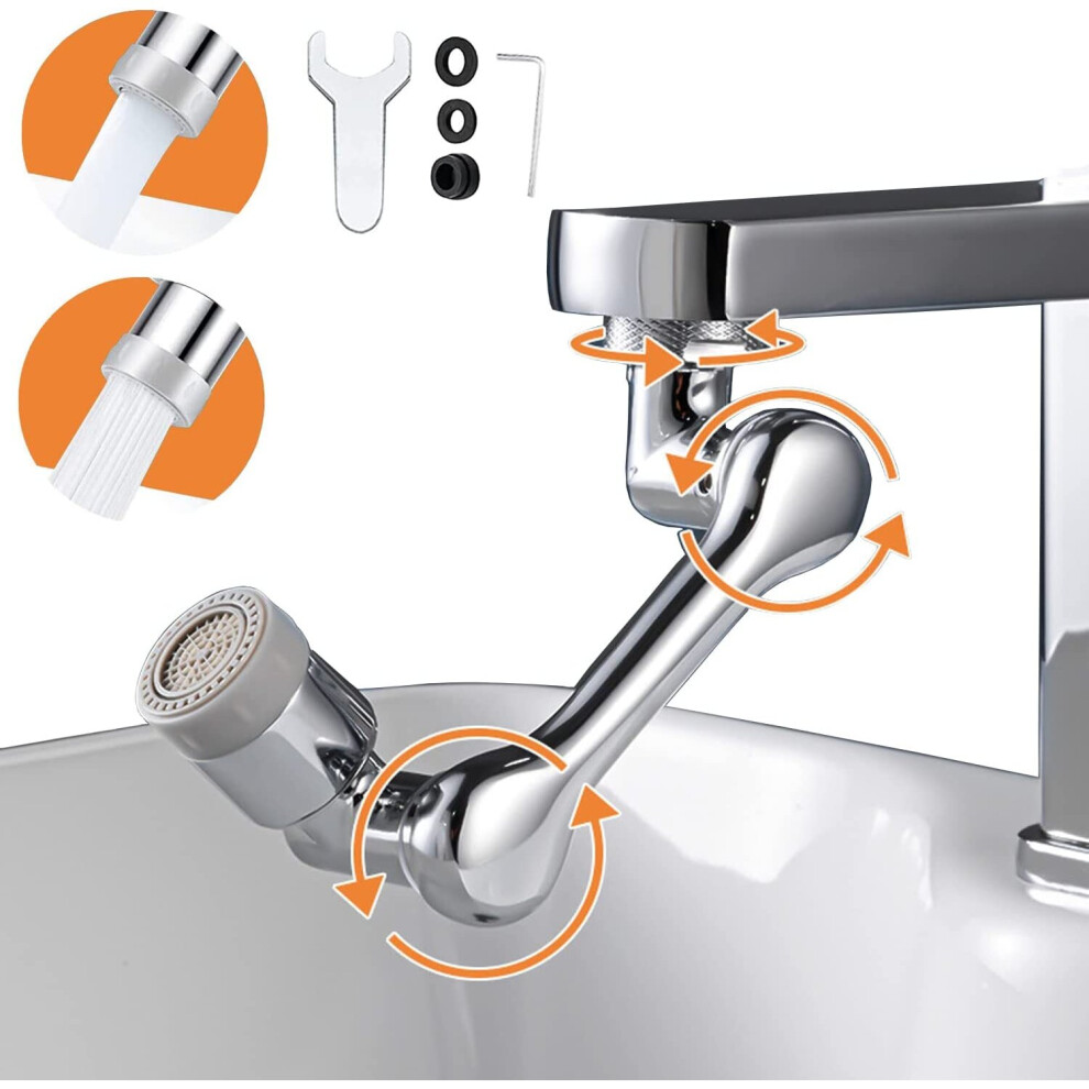 1080Â¡Ã£ Universal Faucets Bubbler, Adjustment Swivel Faucet Aerator, Kitchen Faucet Adaptor With 2 Modes, 781238423976