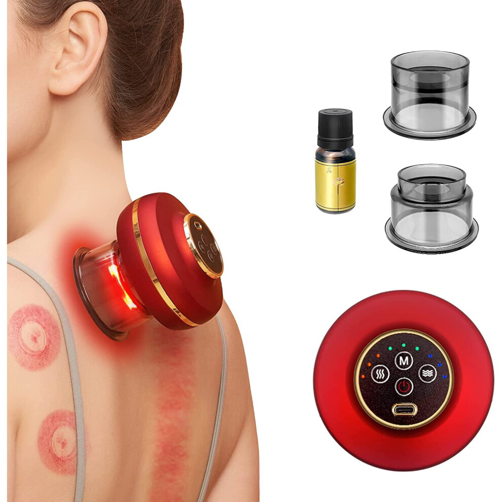 Xinyu Cupping Set,Smart Dynamic Cupping Therapy Set Cellulite Massager Electric Vacuum Gua Sha Tool With 3 Suction Modes, Vibration Intensity And Tempe