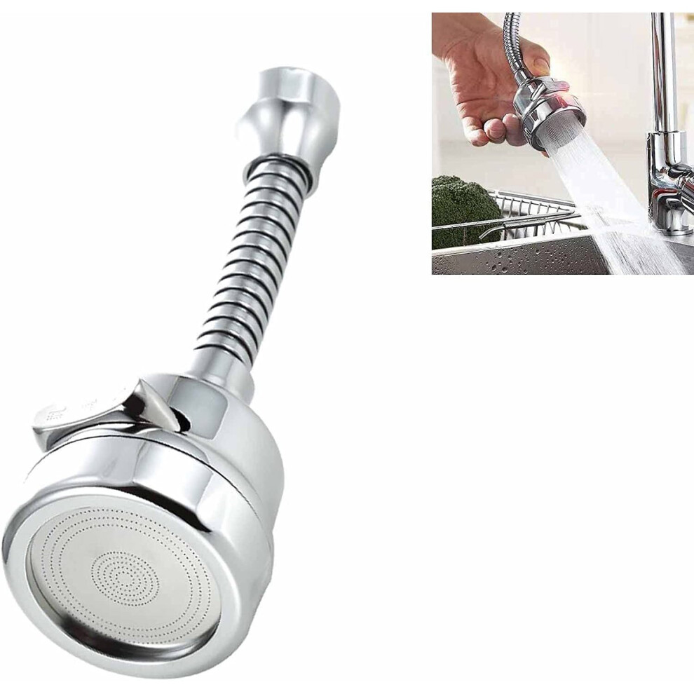 Universal Faucet Extender Kitchen Sink Aerators 360Â¡Ã£Rotatable Kitchen Faucet Sprayer Head Replacement Faucet Head Attachment Anti-Splash Faucet 781238424058