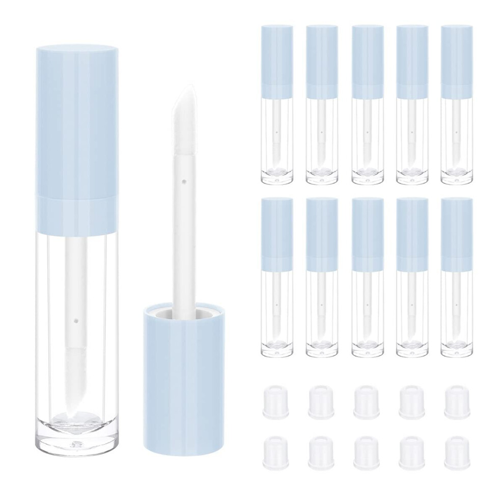 Xinyu Clear 10Pcs Empty Lip Gloss Tubes With Big Wand, 9Ml Lip Gloss Containers Refillable Lip Gloss Bottles Lip Balm Containers Lip Gloss Tubes Bulk