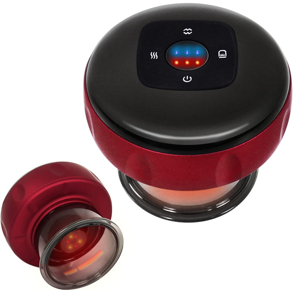 Xinyu Smart Dynamic Cupping Therapy Set,Cellulite Massager 3 In 1 Vacuum Therapy Machine Cellulite Remover,Gua Sha Massage Tool With 6 Level Temperatur