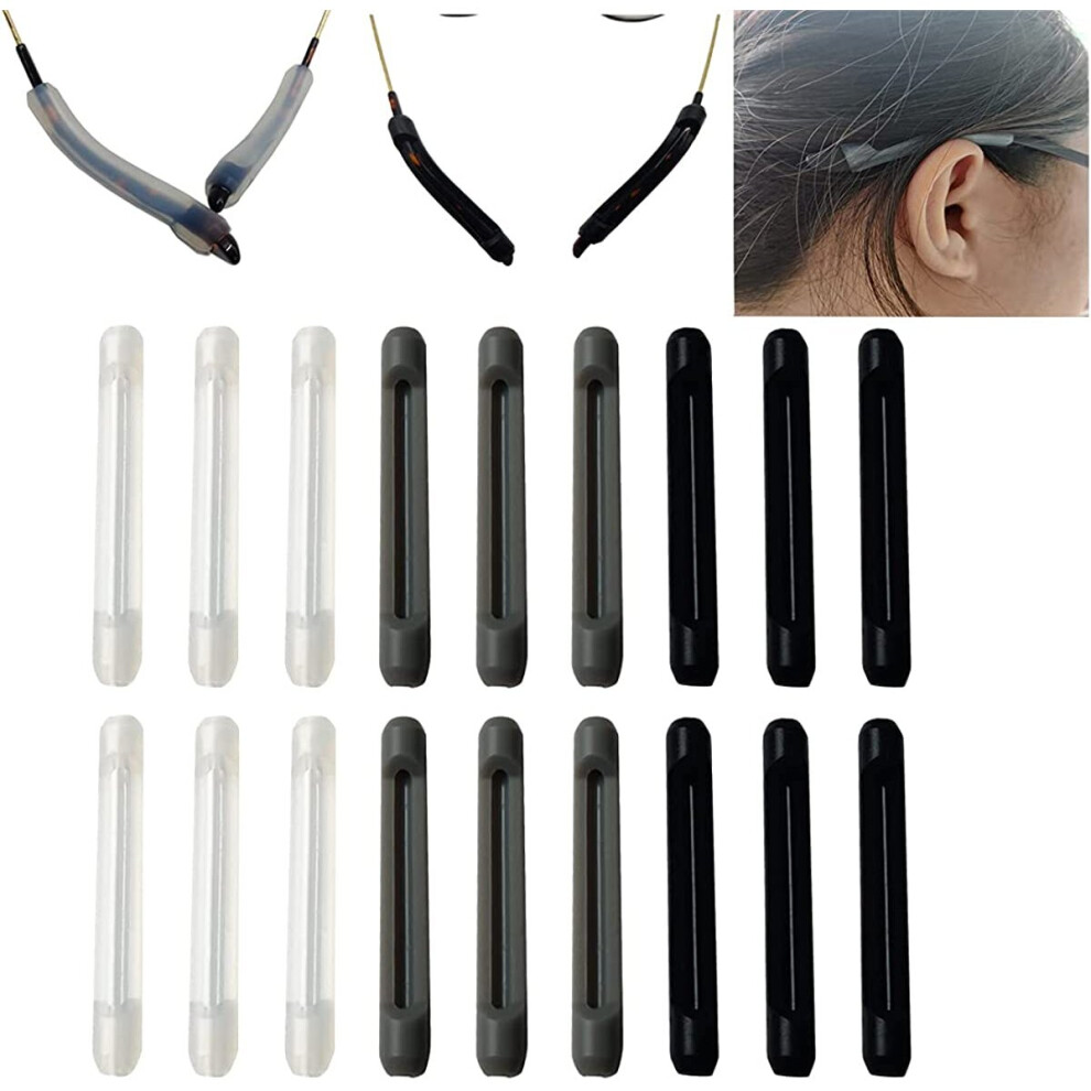 Xinyu Soft Silicone Eyeglasses Temple Tips Sleeve Retainer,Anti-Slip Elastic Comfort Glasses Retainers