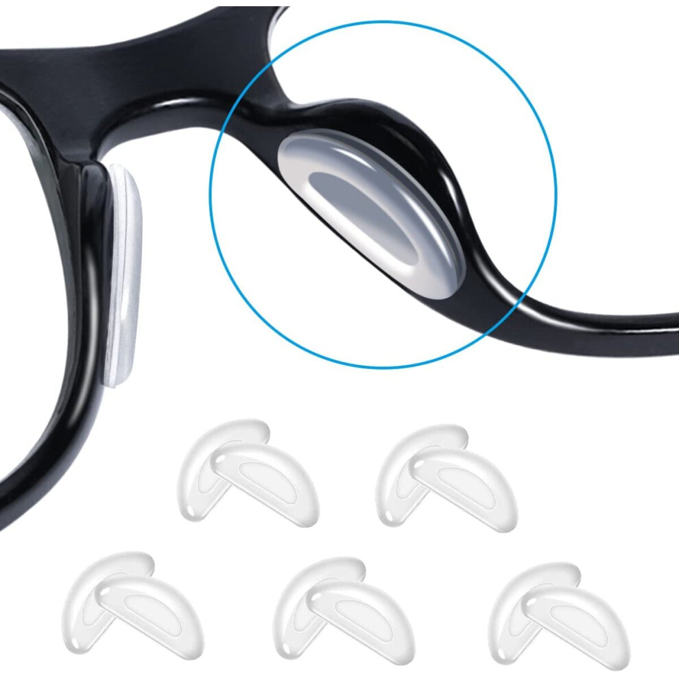 Xinyu Eyeglass Nose Pads,5 Pairs Of Silicone Nose Pads