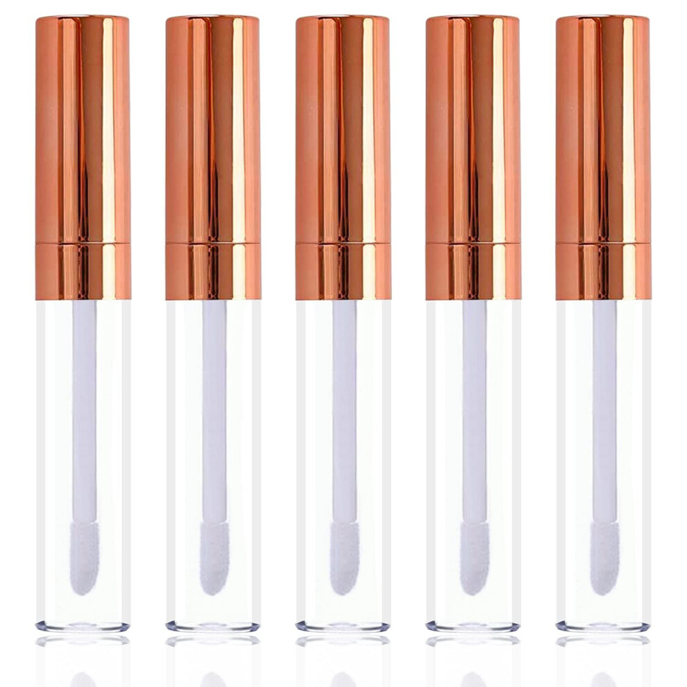 Xinyu White/Gold 6Ml Empty Refillable Bottle Lip Gloss Tube Lip Balm Container Beauty Tool Mini Sample Bottle 10Pcs