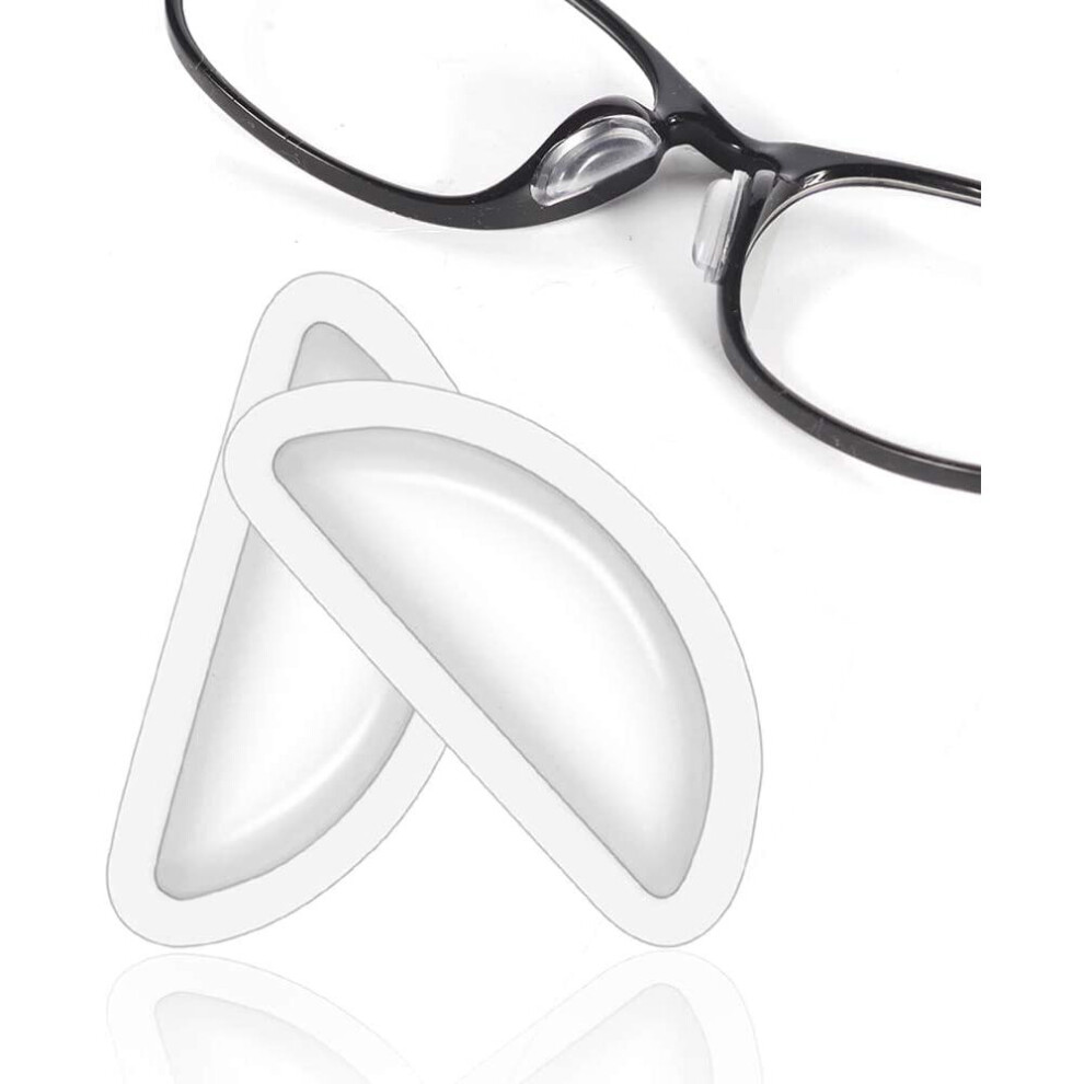 Xinyu Eyeglass Nose Pads, Soft Silicone Adhesive Air Chamber Glasses Nose Pads, 3.5Mm Heighten Nose Pads