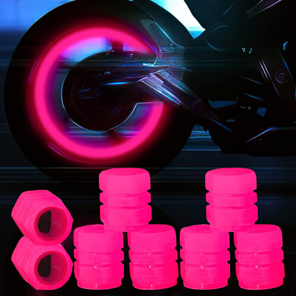 Tire Air Cap, 8 Pcs Glow In The Tire Valve Caps, Glowing Tire Valve Stem Caps Universal Dark 781238425642