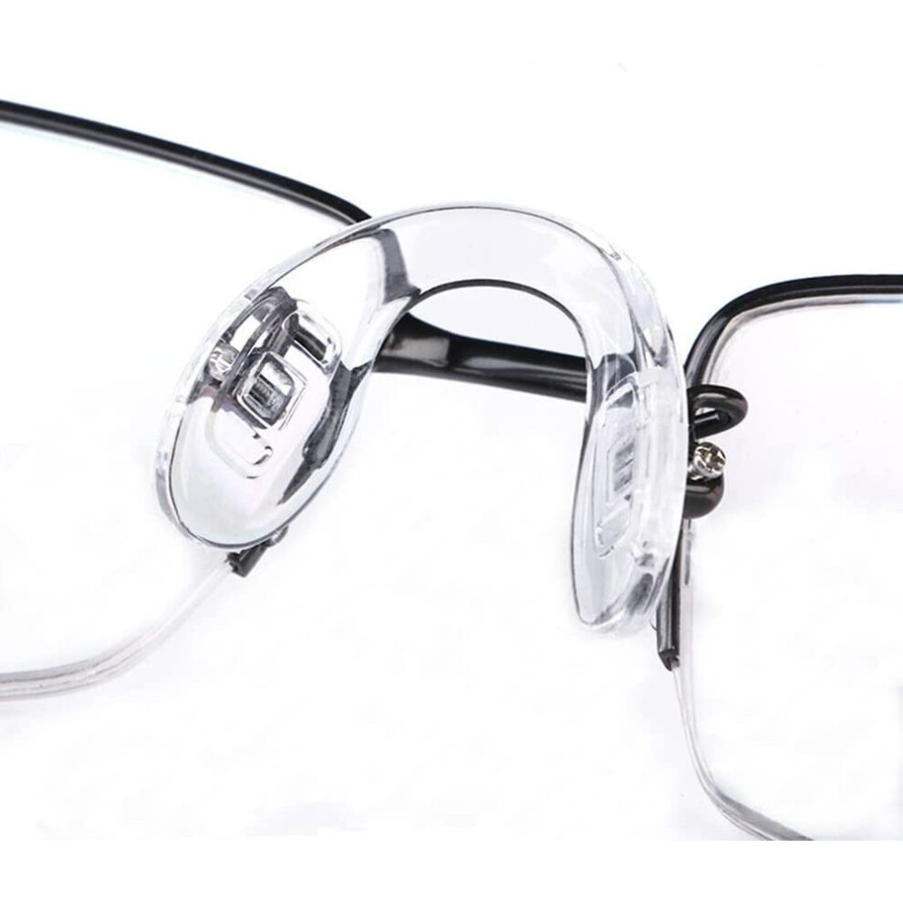 Xinyu Eyeglasses Nose Pads,Glasses Bridge Strap/Saddle Bridge,Soft Silicone Anti-Slip Replacement Nosepads,Screw-In Eyeglasses Nose Piece