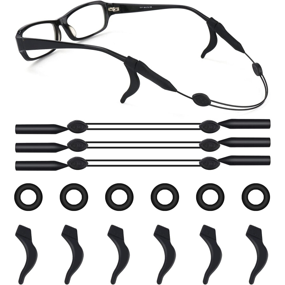 Xinyu 15 Pcs Glasses Strap, Sunglasses Strap, Adjustable Eyeglasses Strap, Sports String Strap