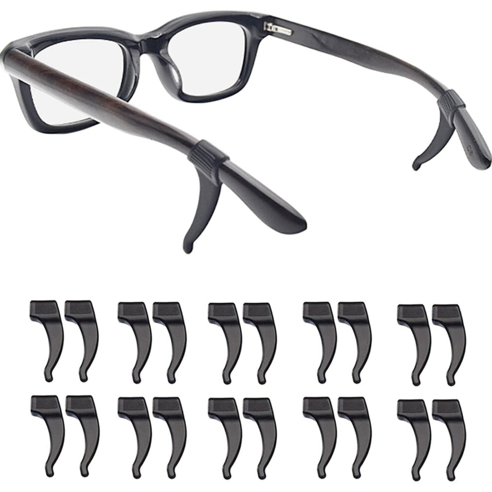 Xinyu Yellow Anti-Slip Eyeglass Ear Grips Hook Comfortable Silicone Elastic Eyeglasses Temple Tips Sleeve Retainer-For Eyewear Sunglasses Spectacles Glasses,S