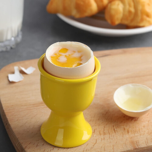 Ceramic Egg Cups Set of 6 Porcelain Egg Stand Holders 2