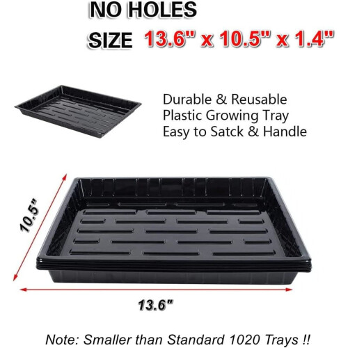 10-Pack Microgreen Seed Starter Grow Trays 1