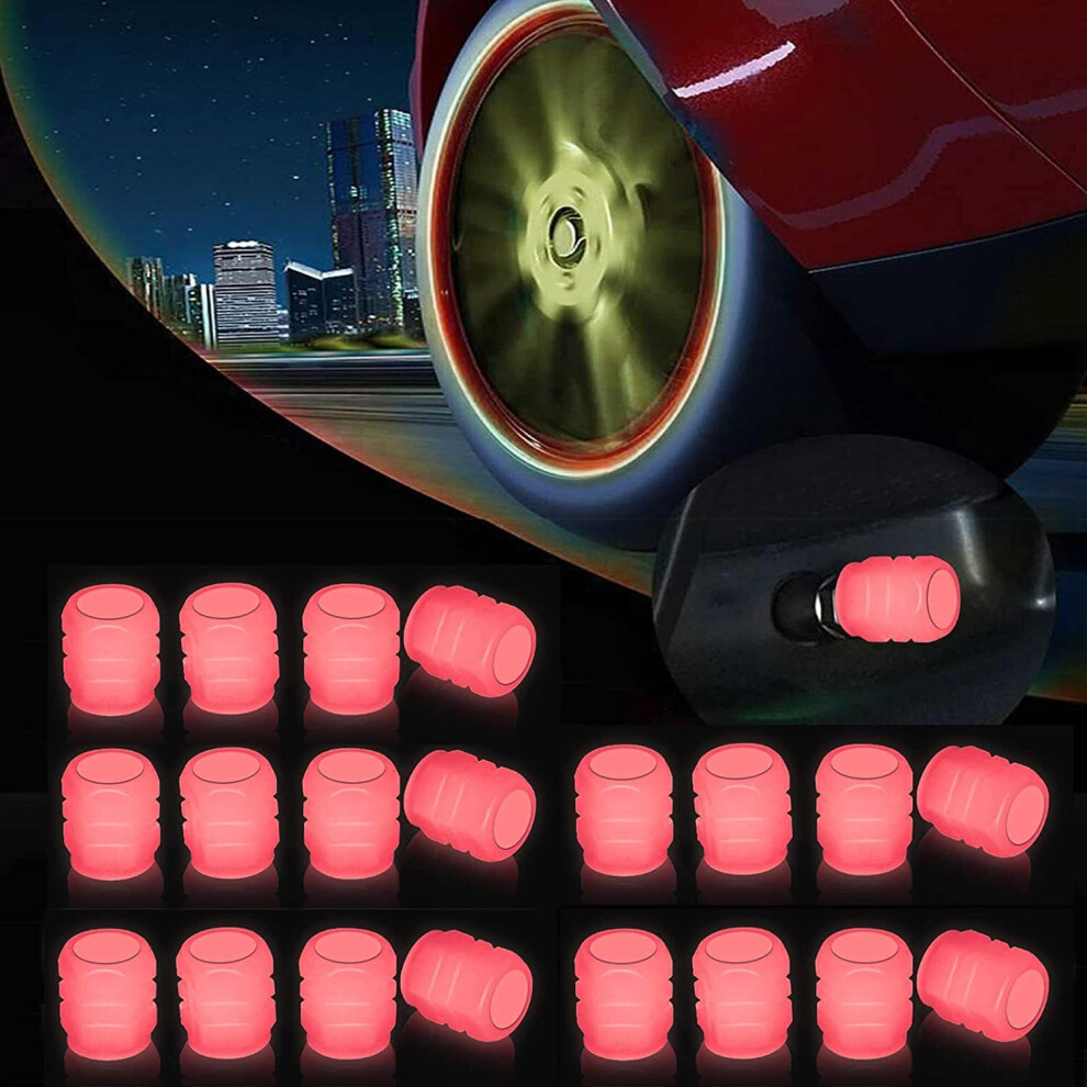 20Pcs Car Tire Valve Caps Luminous Valve Stem Covers Universal Fluorescent Tire Valve Cap Light 781238425925