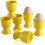 Ceramic Egg Cups Set of 6 Porcelain Egg Stand Holders 1
