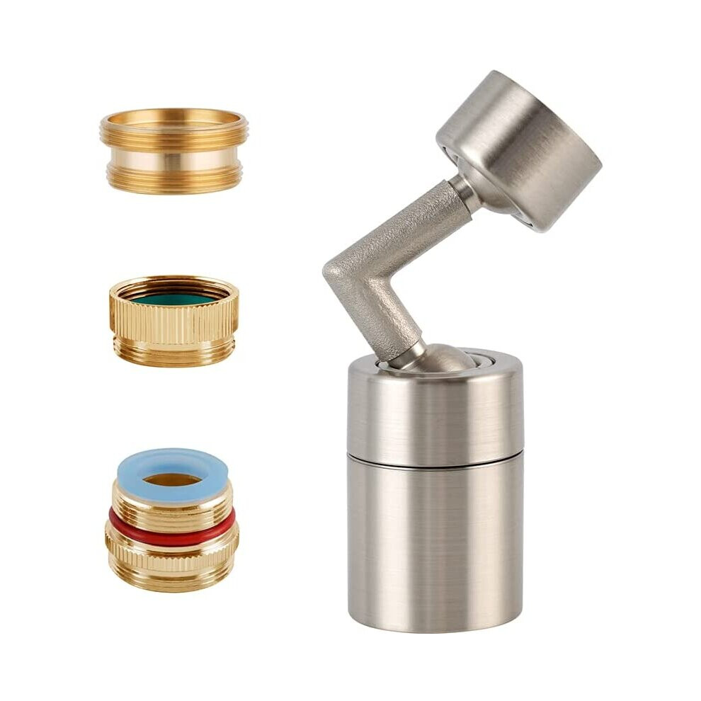 Kitchen Sink Faucet Aerator Splash Filter Faucet Extender 2 Flow Sprayer Modes 720 Degree Rotatable Bubbler Aerator Faucet Sprayer Attachment, Fe 781238422405