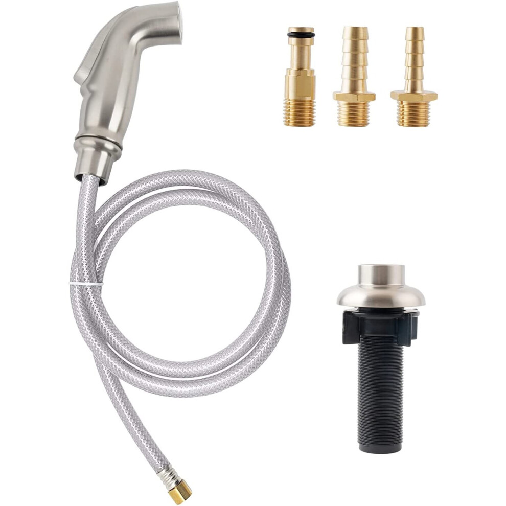 Kitchen Sink Side Sprayer With Quick Side Connector Compatible With Moen Faucet Head Replacement, Kitchen Sink Faucet Sprayer Attachment With Wat 781238422313