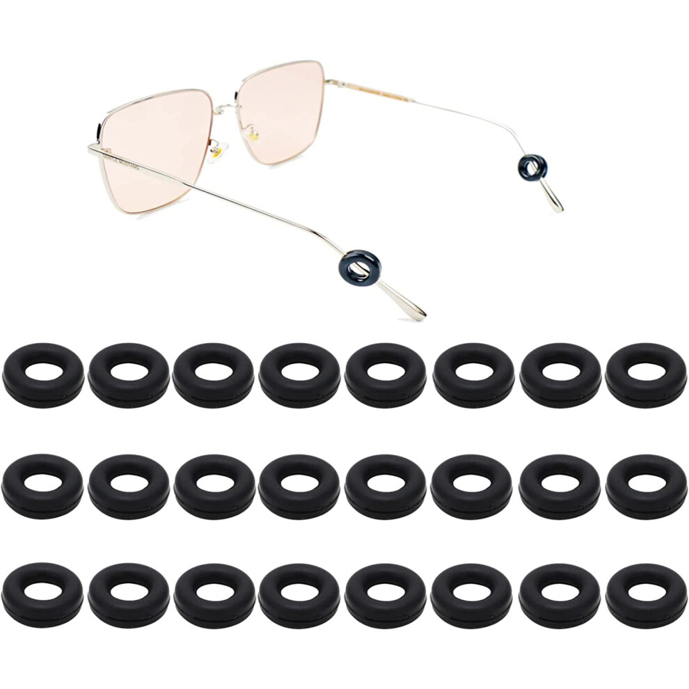 Xinyu Round Silicone Glasses Ear Grip,12Pair Anti-Slip Eyeglasses Sleeve Temple Tip Retainer Forwomen/Men/Kids