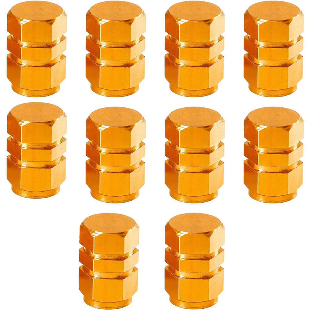 10pcs Aluminum Alloy Tire Valve Stem Caps Wheel Valve Covers Air Valve Caps Hexagon Shape Tire Valve Cap Dustproof Tire Cap Hexagon Shape-image-OPC-PBBGBPB-NEW