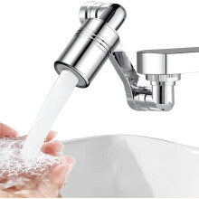 1080¡ã Rotating Faucet Extender, Upgrade 2 Kinds of Water Outlet Modes Faucet Extender and the Whole Is Made of Fine Copper, Suitable