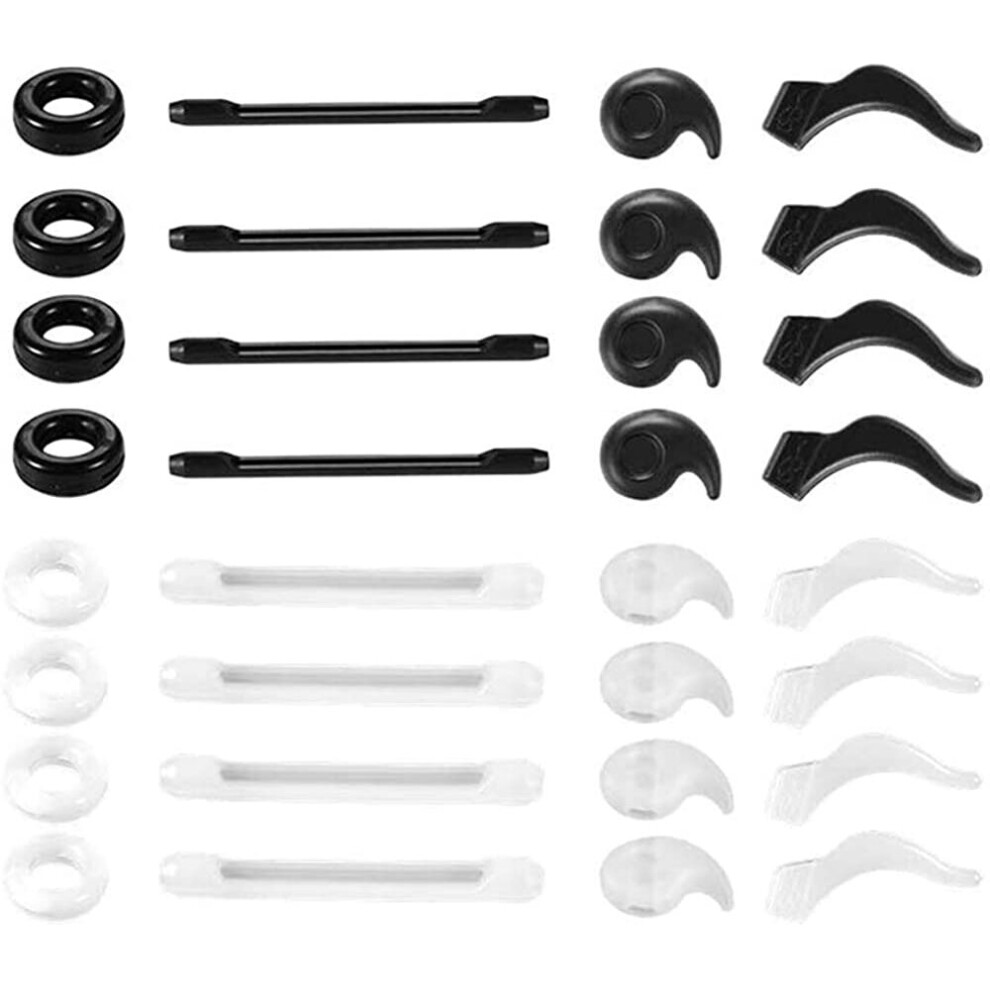 Xinyu 16 Pairs Eyeglasses Retainers Premium Silicone Anti-Slip Eyeglass Holder, Comfort Ear Grip Hooks Protectors