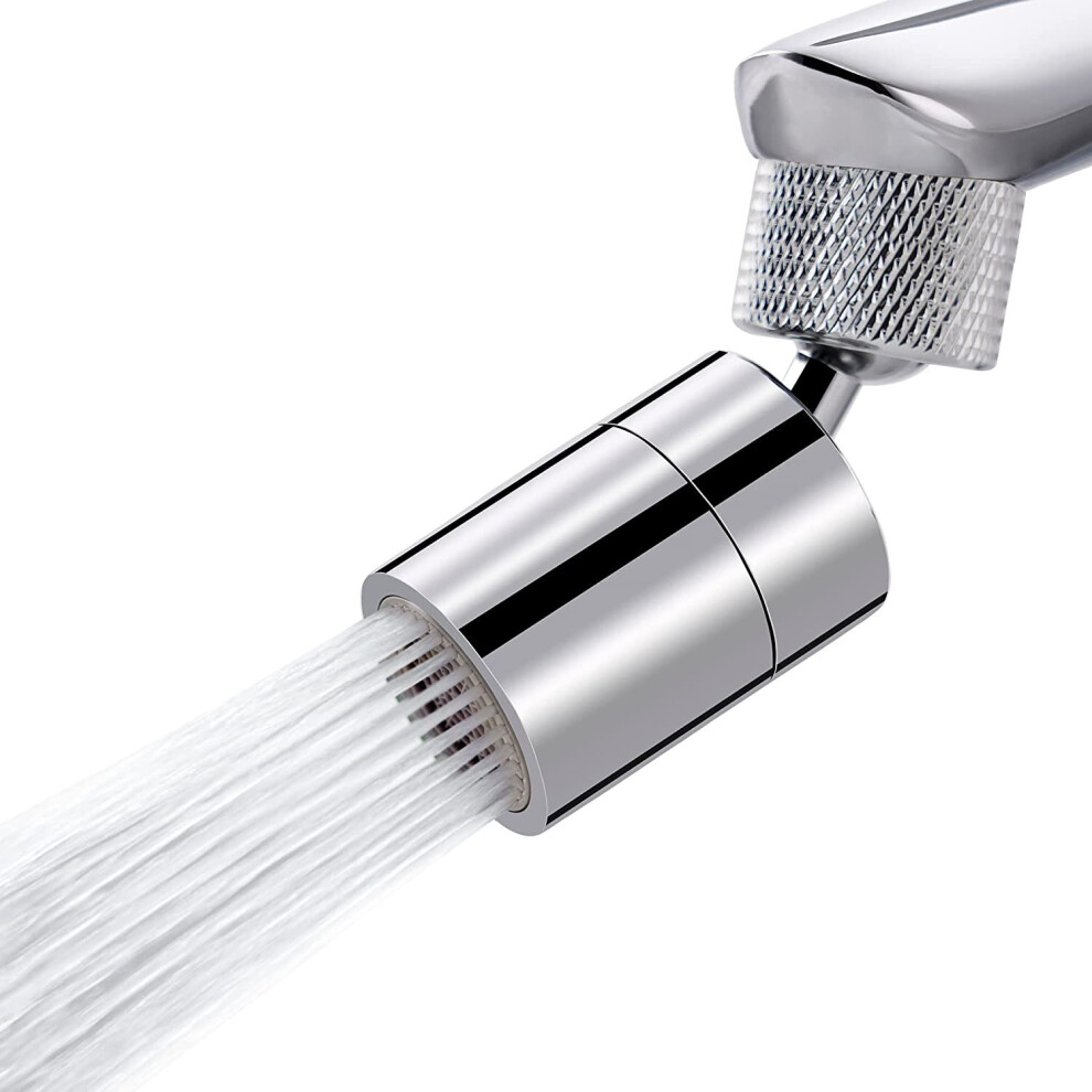 Dual-Function Female Faucet Aerator, 1.8 Gpm Extra Big Angle Rotate Kitchen Sink Aerator Sprayer Head 360 Degree Swivel Kitchen Sink Sprayer Atta 781238422603