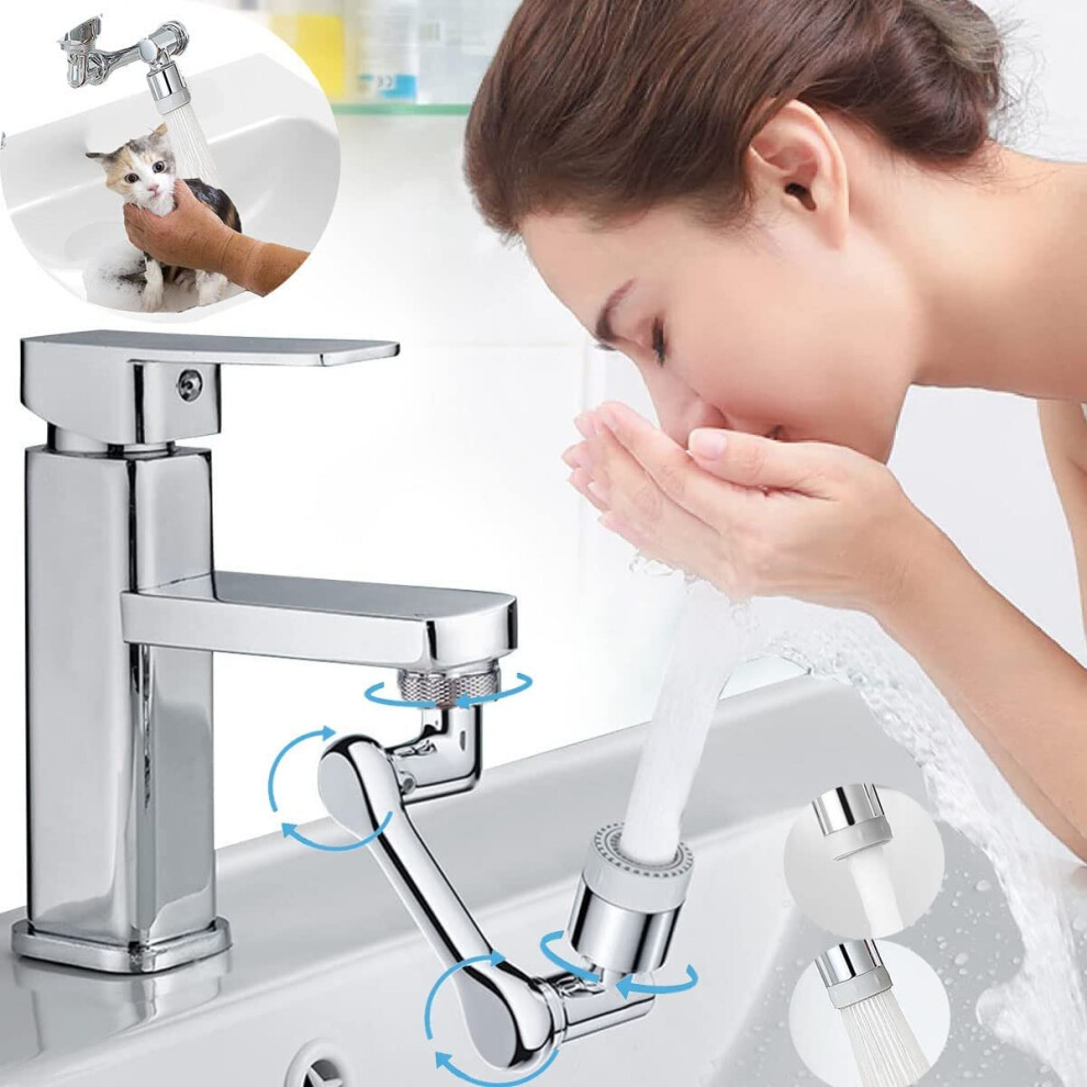 Faucet Extender 360Â¡Ã£+1080 Degree Rotatable Faucet Aerator Pure Copper Swivel Faucet Attachment Rotating Faucet Extender Universal Faucet Extende 781238422634