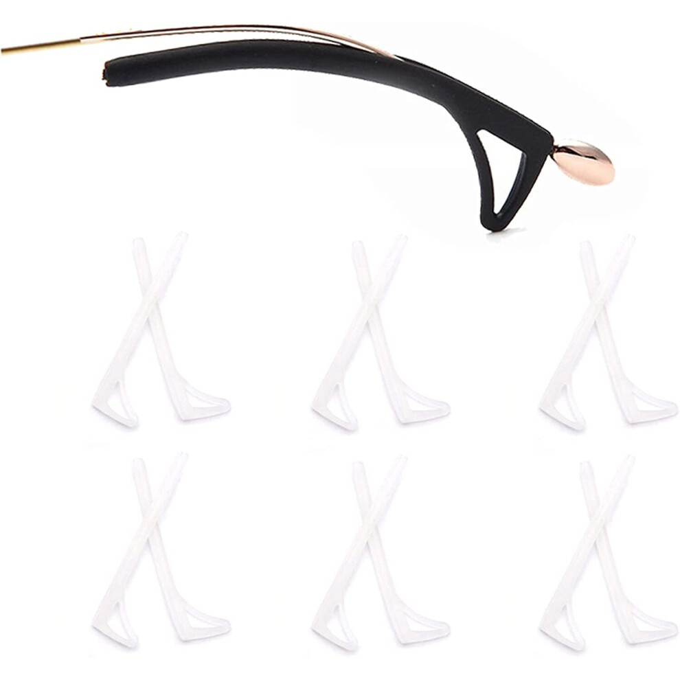 Xinyu Eyeglasses Ear Grips Sleeve, 6 Pairs Glasses Ear Grips Eyeglasses Sleeves With Hooks Design