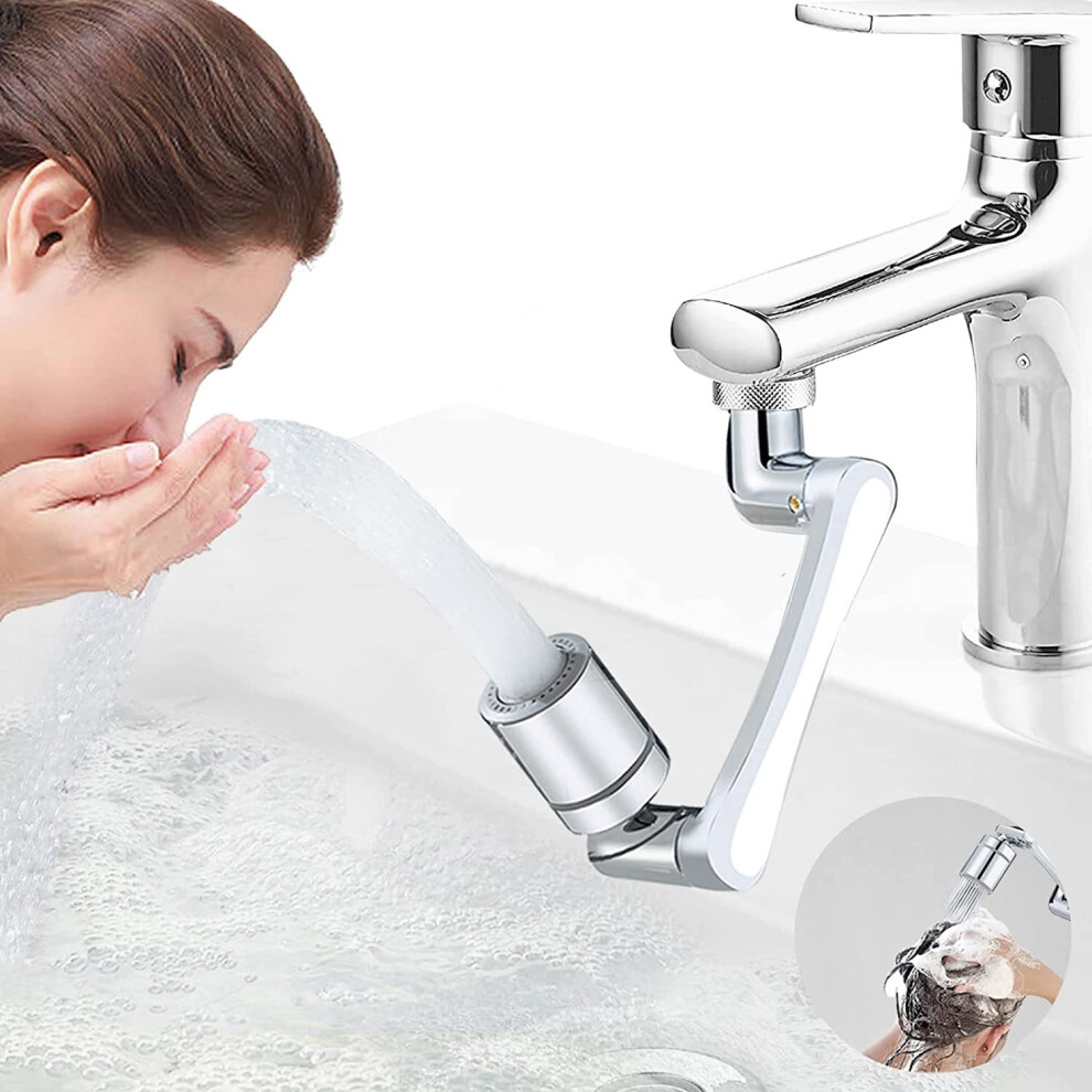 Faucet Extender, 1440Â¡Ã£ Large Angle Rotating Faucet Aerator Rotatable Multifunctional Extension Faucet, Universal Rotating Faucet 781238422719