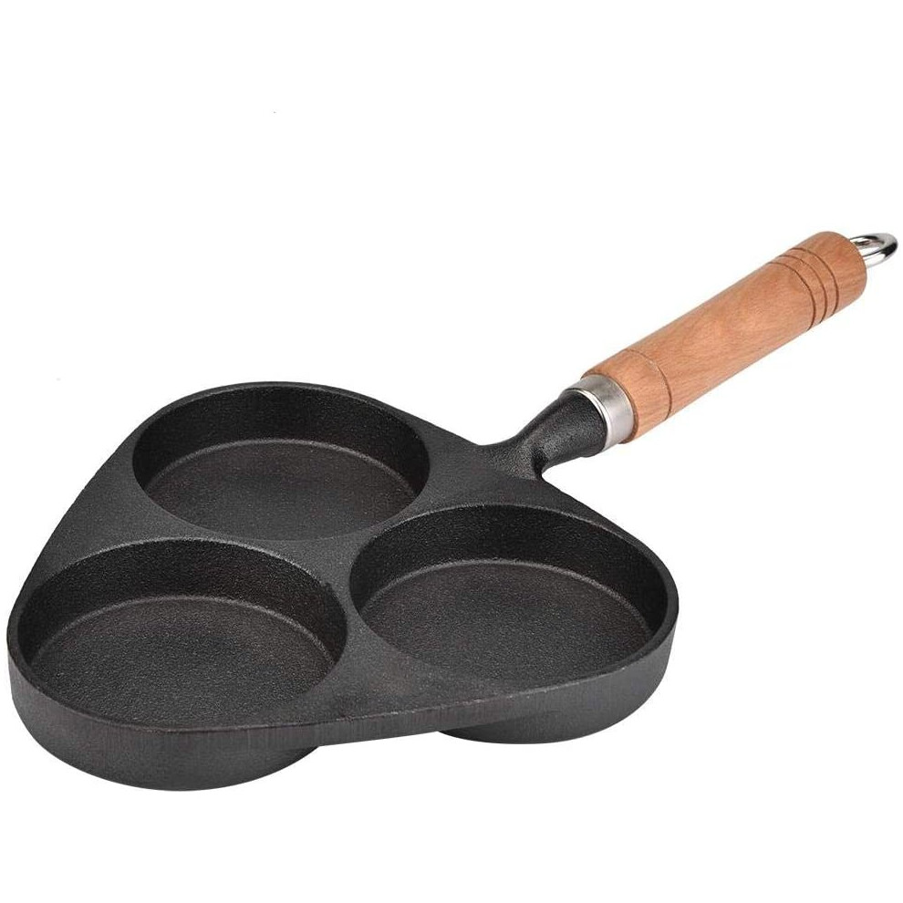Xinyu Egg Pot, Mold Cast Iron Omelette Egg Burger Fried Egg Pot Pancake Pan Cookware Size 3