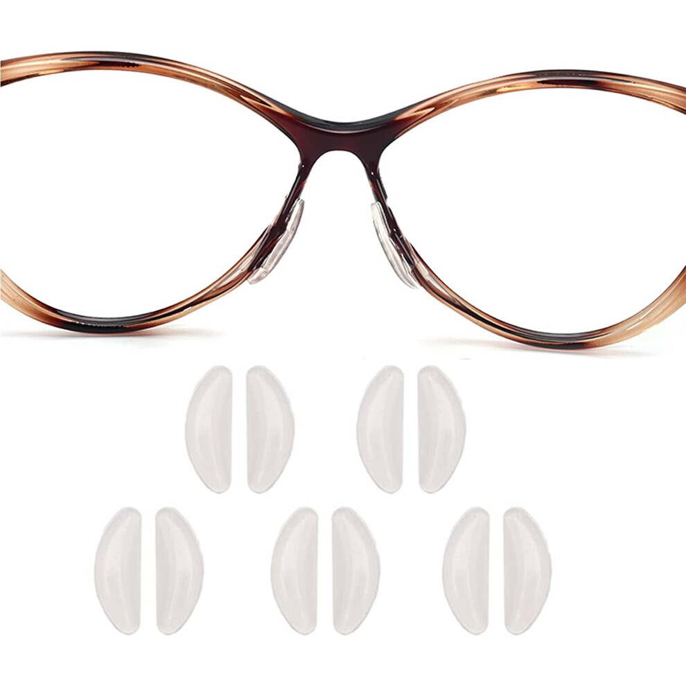 Xinyu Eyeglasses Silicone Nose Pads,Adhesive Eyeglass Nose Pads,Anti-Slip Soft Nosepads