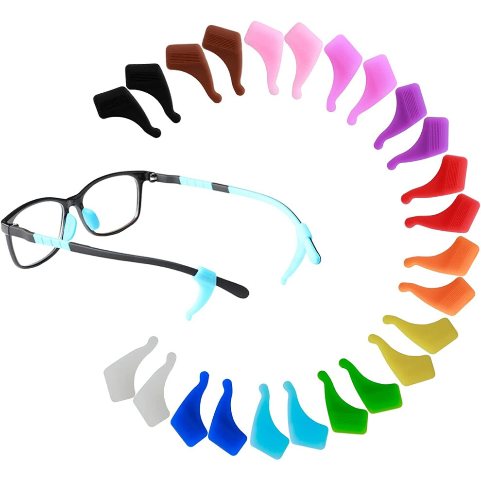 Xinyu 12Pair Glasses Ear Hook Glasses Holder Silicon Anti-Slip Glasses Grips Glasses Keeper