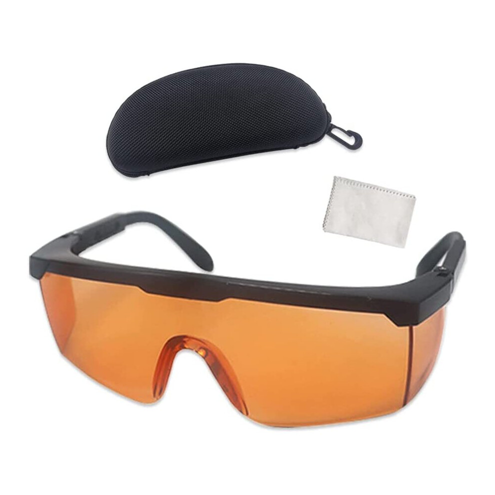 Safety UV Glasses Protection,UVC Blue Light Blocking Glasses Protective Z87.1 Eyewear Goggles Adjustable Temple ,Safe Sunglasses Protective Shade