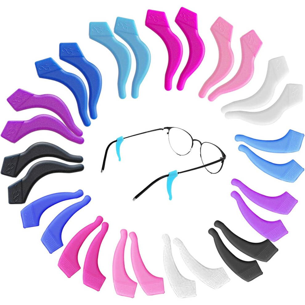 Xinyu 14 Pairs Eyewear Retainers Comfortable Silicone Eyeglass Strap Holder Sport Anti Slip Ear Hooks