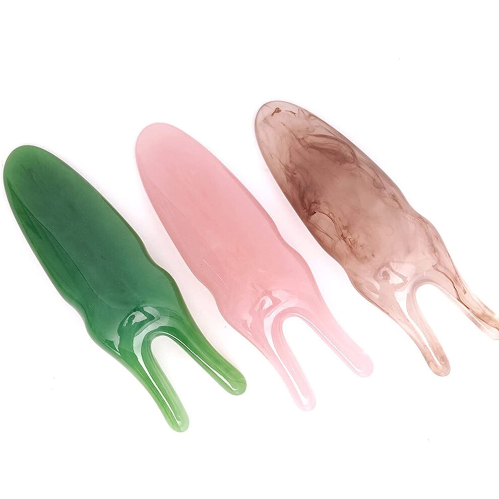 Xinyu Natural Resin Nose Massagers Scrapers Massagers,Guasha Facial Tool Guasha Massage Tool,3Pcs