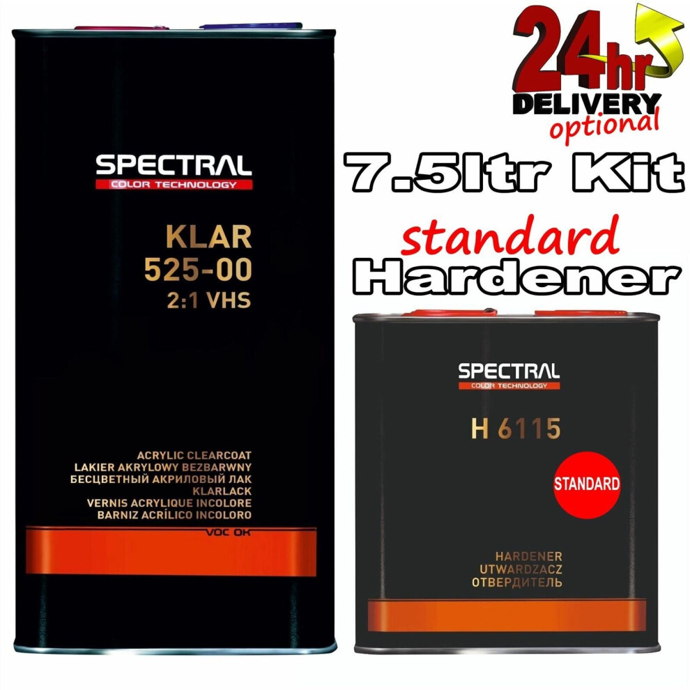 Novol Spectral Klar 525 Vhs Clear Lacquer Kit 7.5Ltr Kit With Standard Hardener 3879178385656