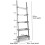 Charles Jacobs (Grey) Charles Jacobs Ladder Shelf 5 Tier Leaning Storage Bookcase Display Unit 12