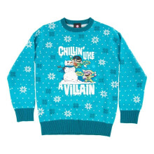 Official DC Chillin like a villian Kids Christmas Jumper Age 9-10
