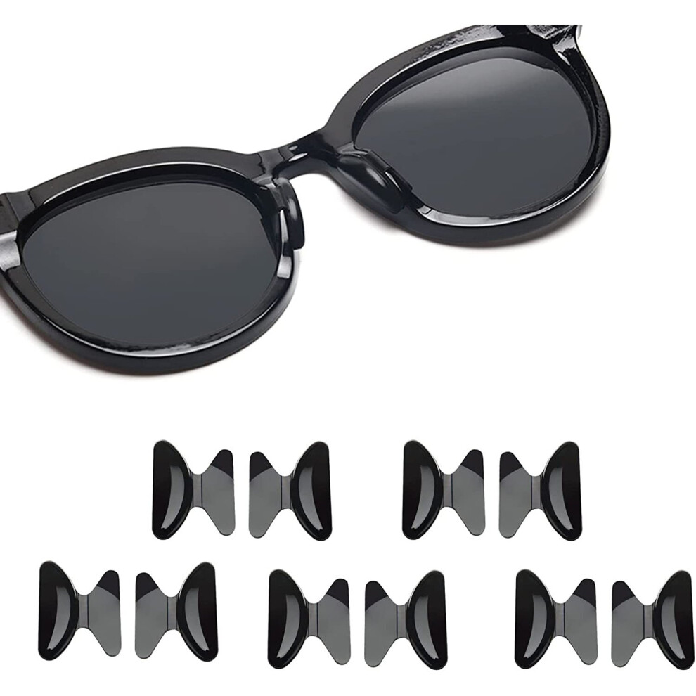 Xinyu Eyeglass Nose Pads, Silicone Anti Slip Adhesive Eyewear Nose Pads Cushions,2.5Mm Thickness Butterfly Shape Glasses Nose Pad