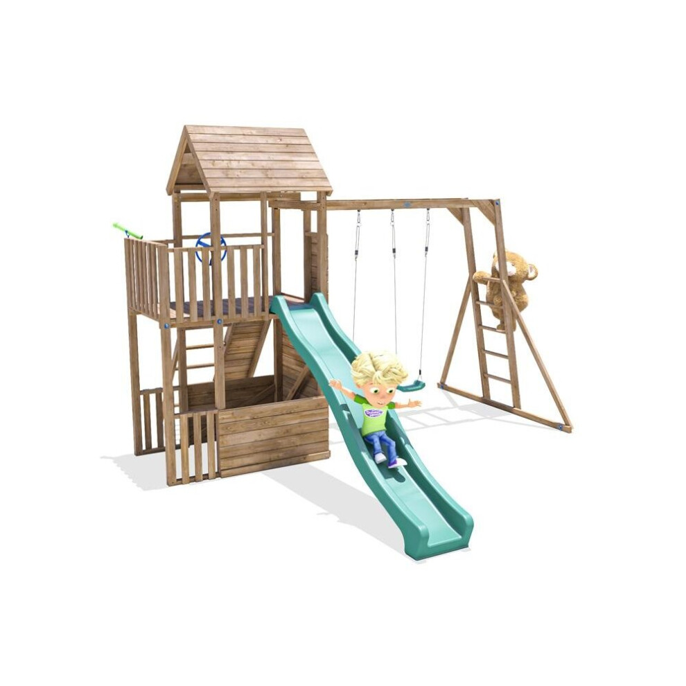 Climbing Frame - BalconyFort Max Monkey Bars Double Swing