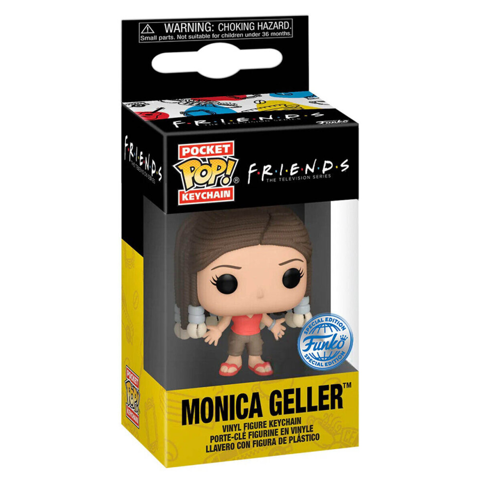 POP Keychain: Friends- Monica w/ Braids