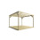 (Light Green(Natural), 3m x 3m (with 4 posts)) Box pergola and decking kit 1
