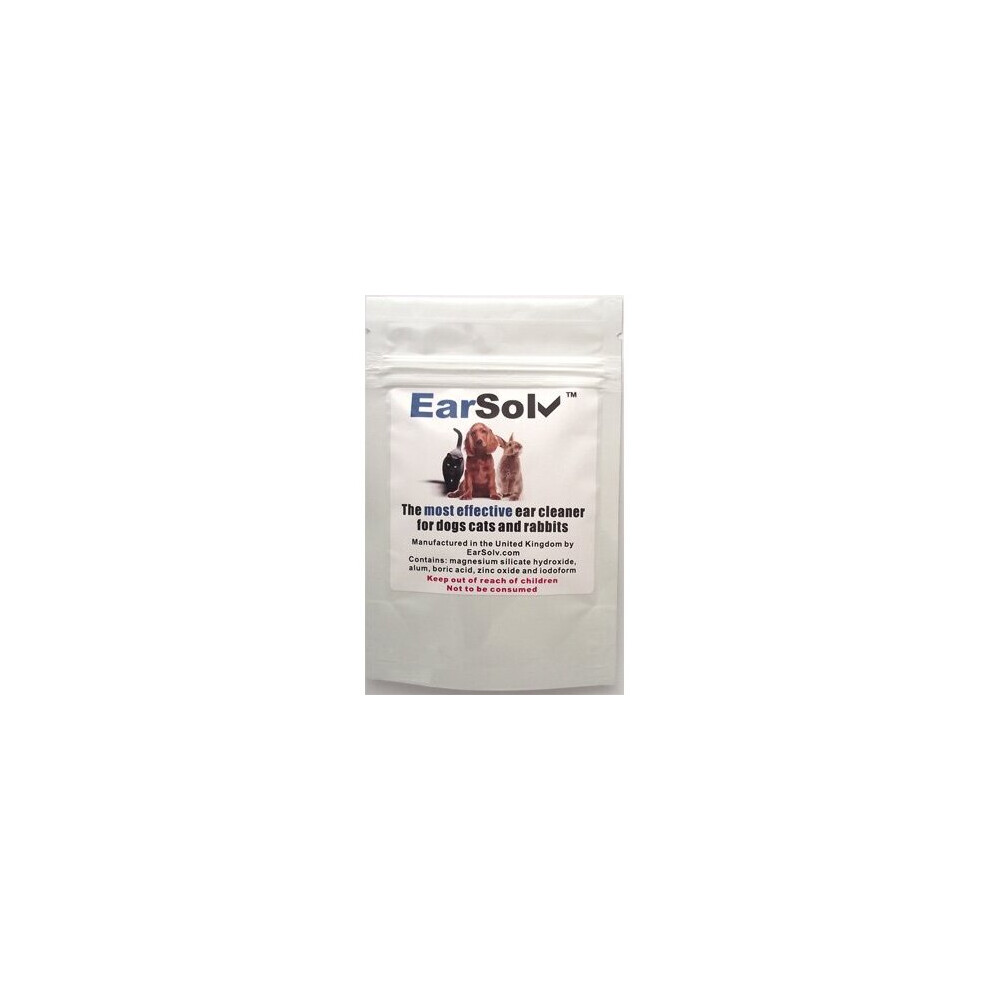 EarSolv 50g Cleans Out Ear Wax, Yeast And Mites In Dogs, Cats And Rabbits. ** 100% GUARANTEED **