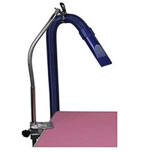 XHY Heavy Duty Dog Pet Grooming Table Hair Dryer Stand Hose Tube Holder Hands-Free Stainless Steel Groomers Adjustable Third Arm with Clamp