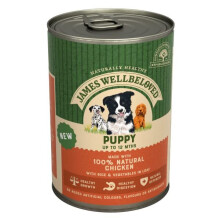 James Wellbeloved Puppy Chicken Rice And Vegetable In Loaf Can 12X400Gm