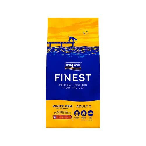 Fish4Dogs Finest Ocean torrfoder för hundar med vit fisk 6 kg