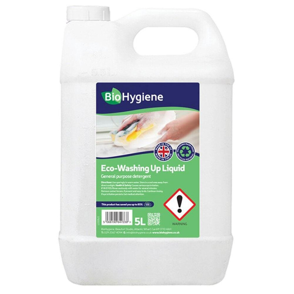 Biohygiene (2 X 5 Litre) Eco Washing Up Liquid
