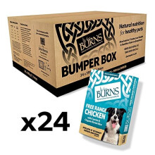 Burns Adult Dog Complete Wet Dog Food Free Range Chicken 24x395gm Bumper Box