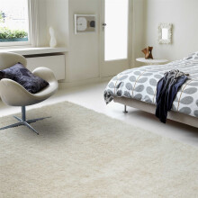 (Small 120x170cm) Payton Shaggy Soft Shimmer Rugs in Beige