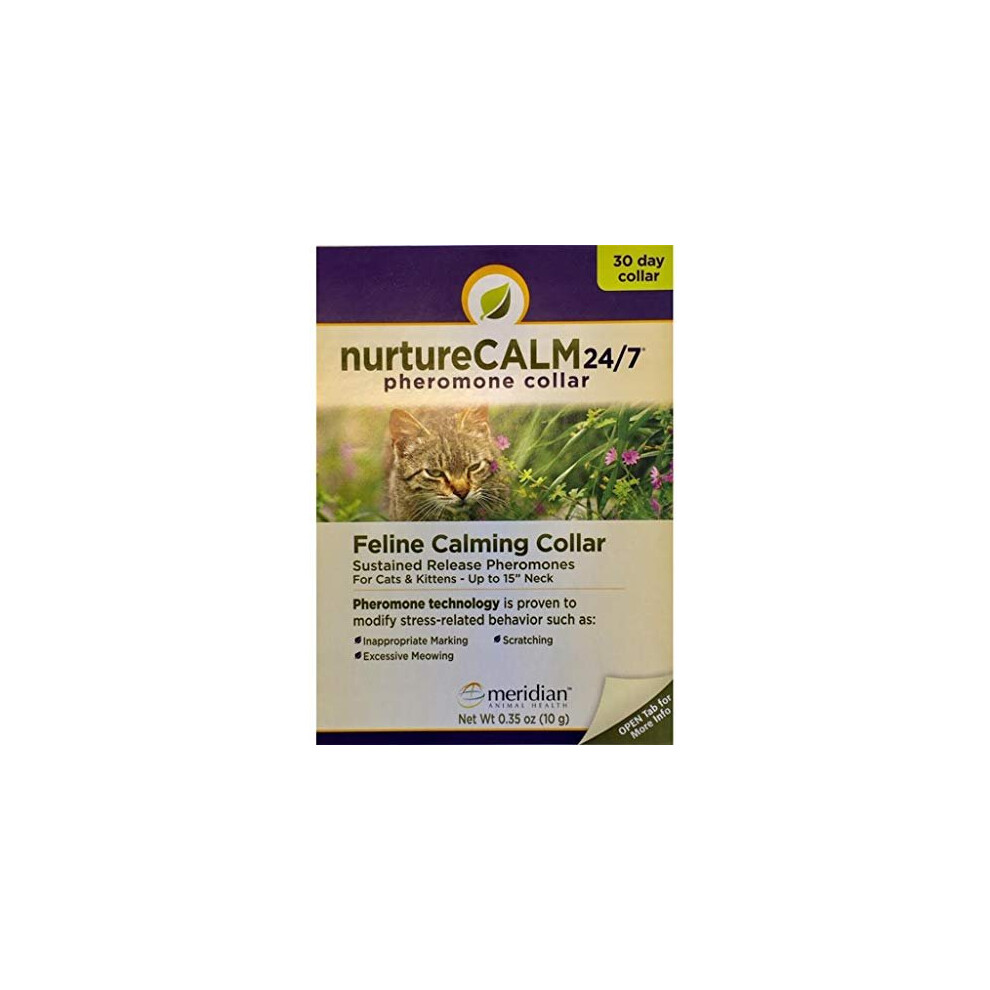 NurtureCALM 24/7 Feline Calming Pheromone Collar (Upto 15" Neck)