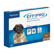 Effipro Spot On solution, Very Large Dogs (40-60kg) - 4 Pipettes