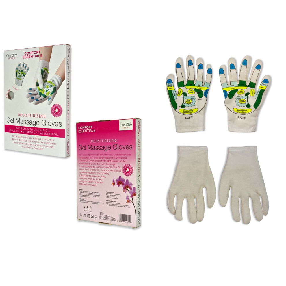 Comfort Care Lavender Moisturising Gel Massage Gloves Infused With Jojoba Oil